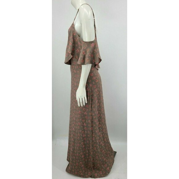 New Flynn Skye Dreamy Maxi Dress Womens M Cold Shoulder Sweet Pea Rayon - Picture 5 of 7